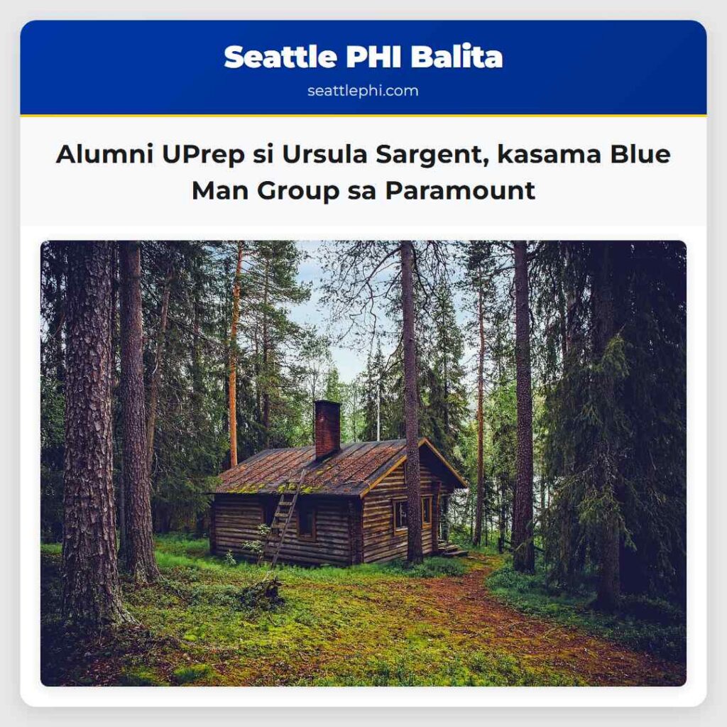 Alumni UPrep si Ursula Sargent, kasama Blue Man