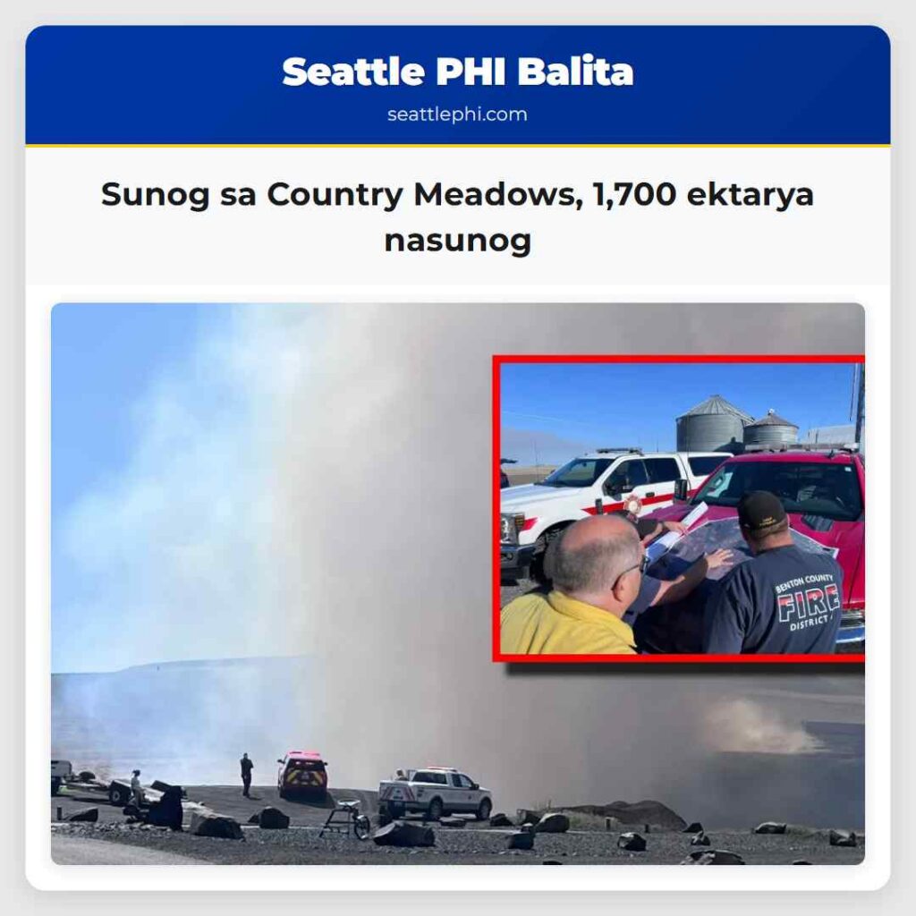 Sunog sa Country Meadows, 1,700 ektarya nasunog