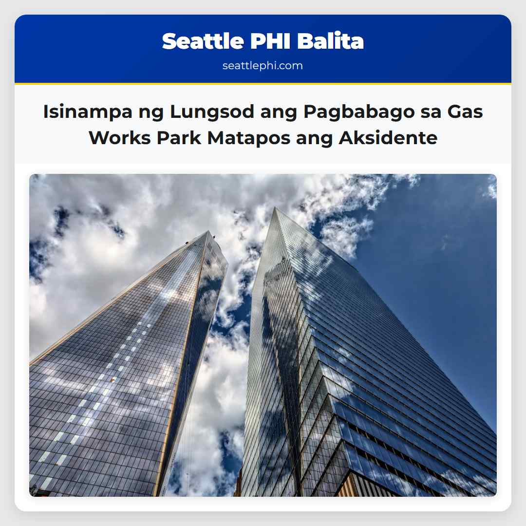 Isinampa ng Lungsod ang Pagbabago sa Gas Works Park Matapos ang Aksidente