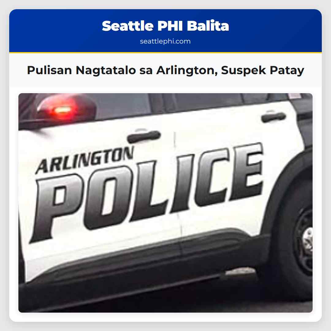 Pulisan Nagtatalo sa Arlington Suspek Patay