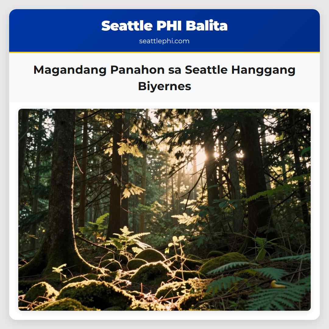 Magandang Panahon sa Seattle Hanggang Biyernes