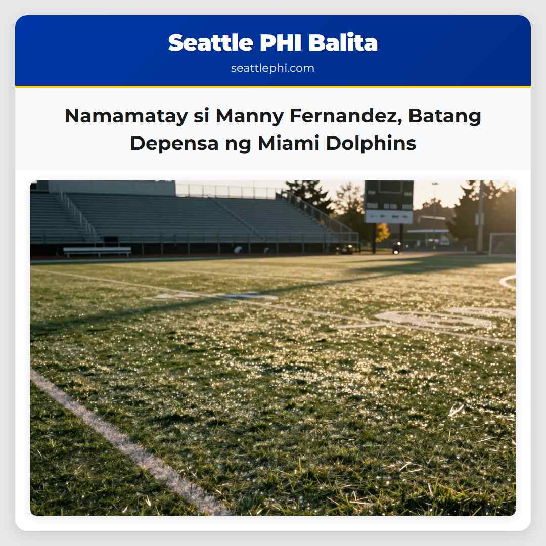 Namamatay si Manny Fernandez Batang Depensa ng Miami Dolphins