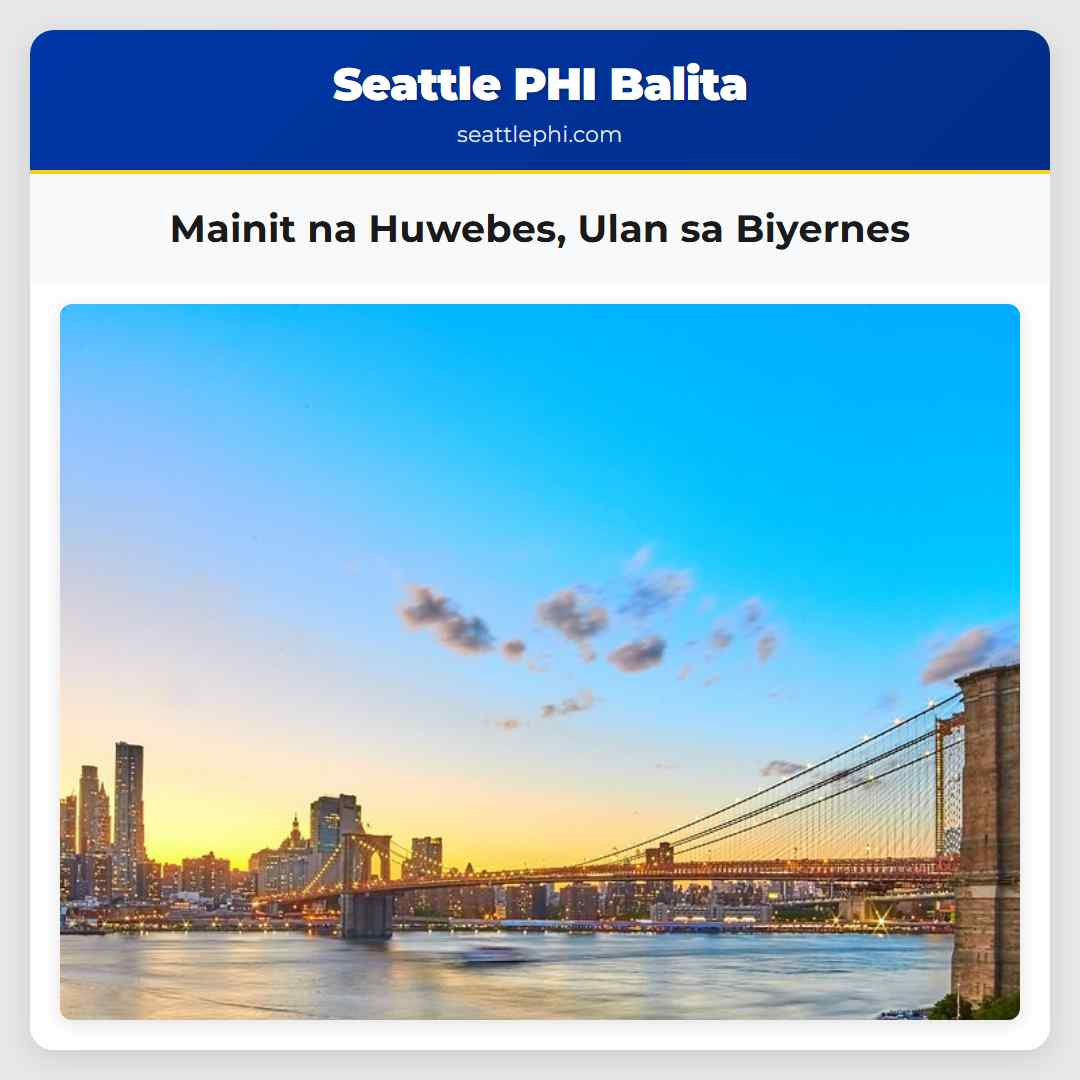 Mainit na Huwebes Ulan sa Biyernes