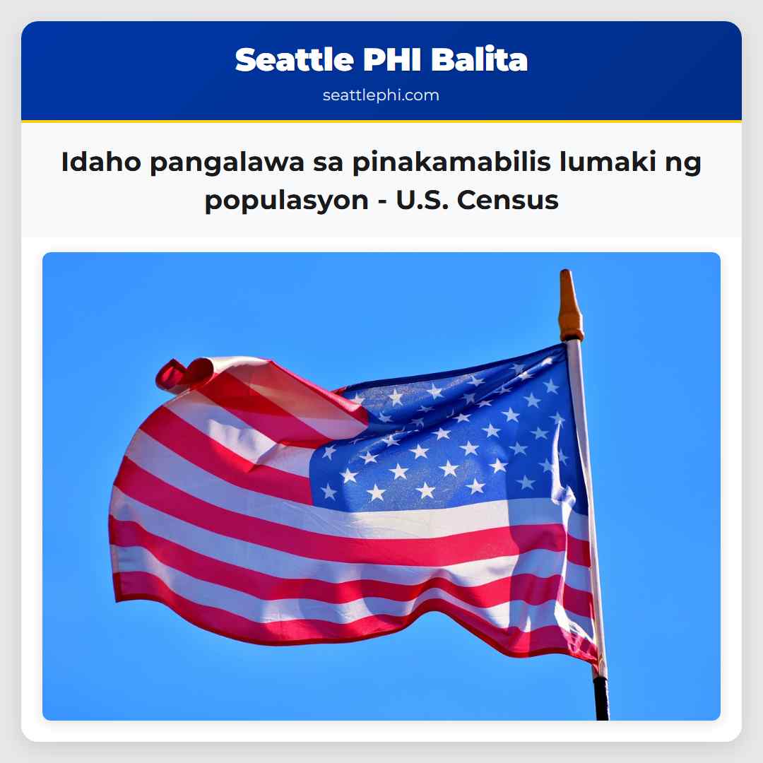 Idaho pangalawa sa pinakamabilis lumaki ng