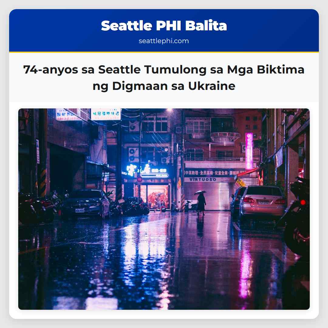 74-anyos sa Seattle Tumulong sa Mga Biktima ng