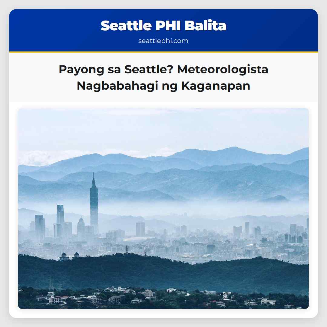 Payong sa Seattle? Meteorologista Nagbabahagi ng Kaganapan