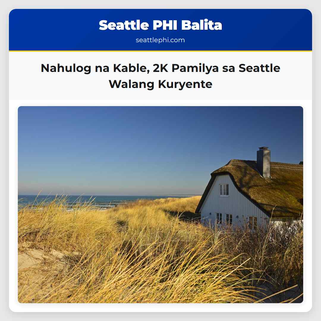 Nahulog na Kable 2K Pamilya sa Seattle Walang Kuryente