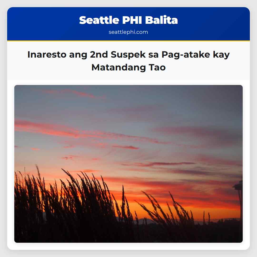 Inaresto ang 2nd Suspek sa Pag-atake kay