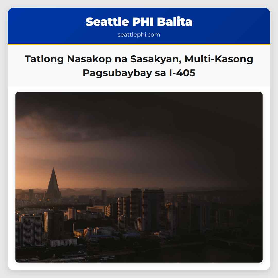 Tatlong Nasakop na Sasakyan Multi-Kasong Pagsubaybay sa I-405