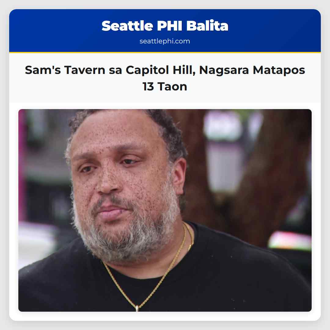 Sams Tavern sa Capitol Hill Nagsara Matapos 13 Taon