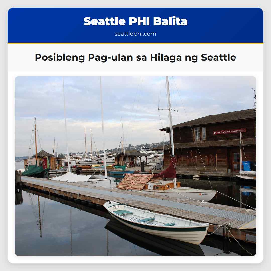 Posibleng Pag-ulan sa Hilaga ng Seattle
