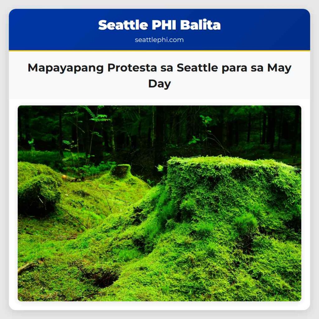 Mapayapang Protesta sa Seattle para sa May Day