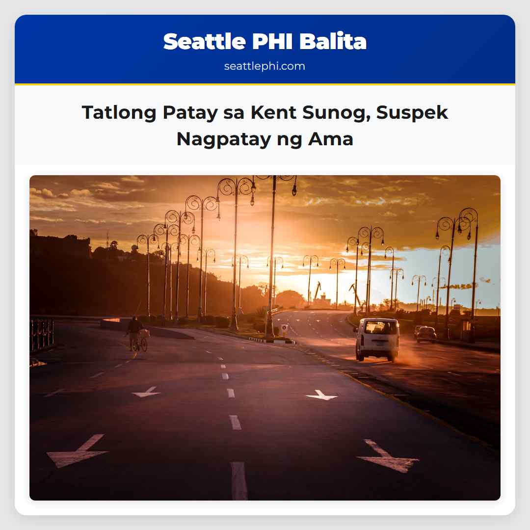 Tatlong Patay sa Kent Sunog Suspek Nagpatay ng Ama