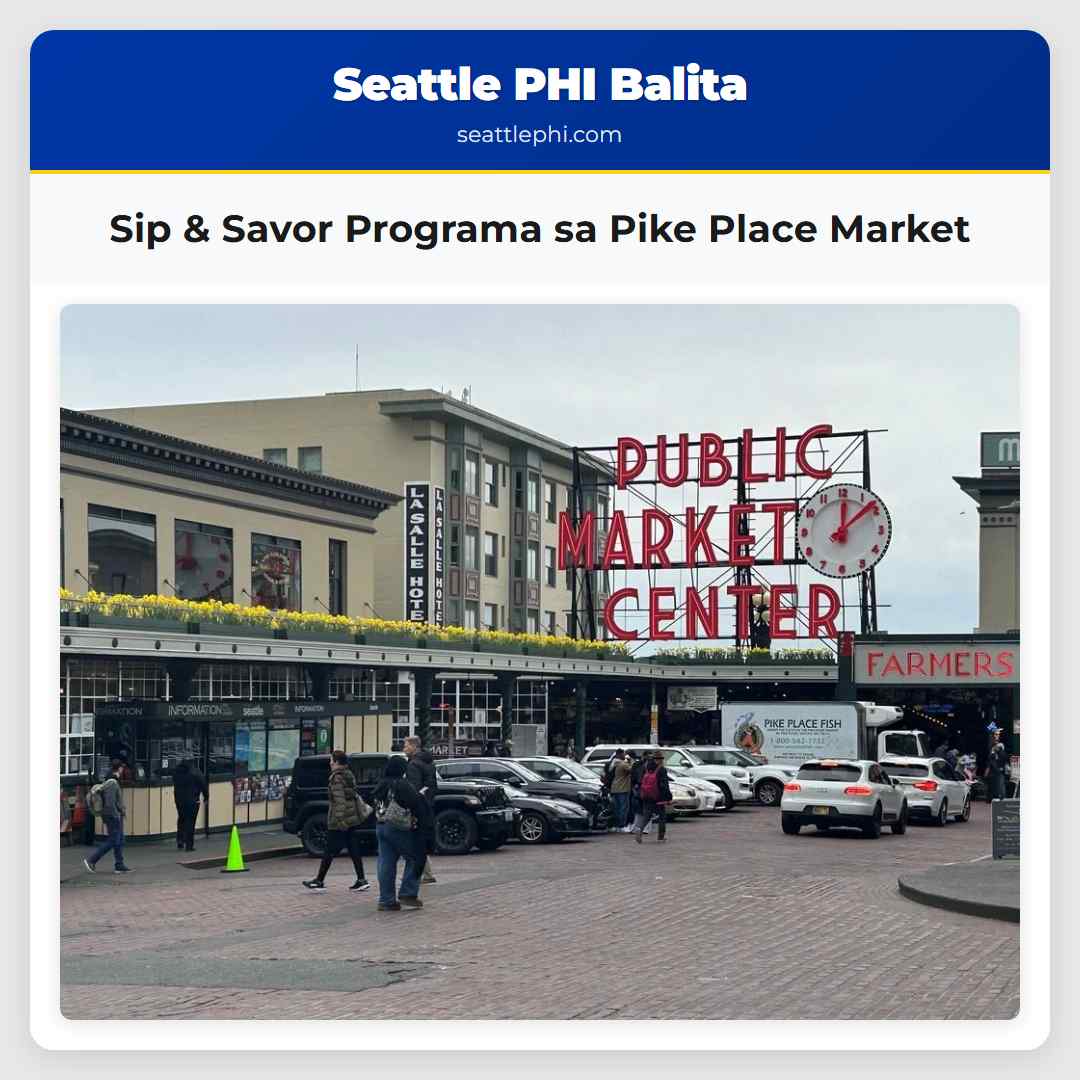 Sip & Savor Programa sa Pike Place Market