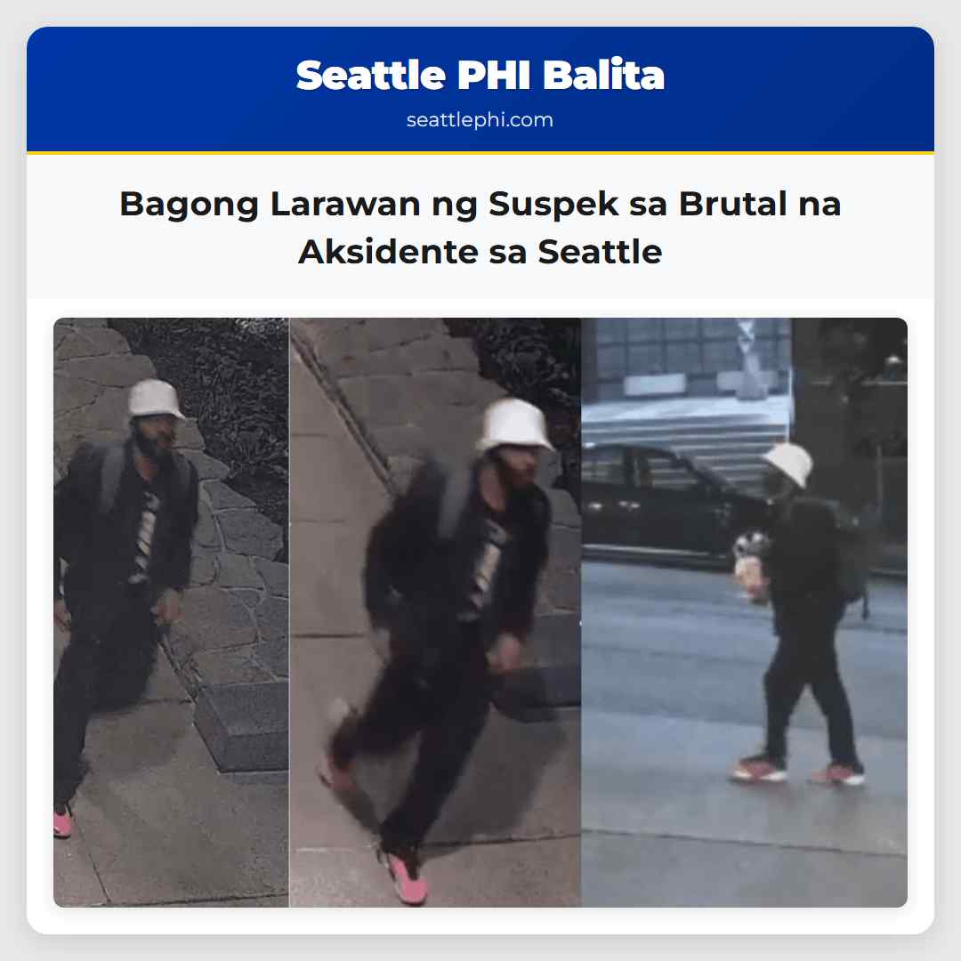 Bagong Larawan ng Suspek sa Brutal na Aksidente sa Seattle