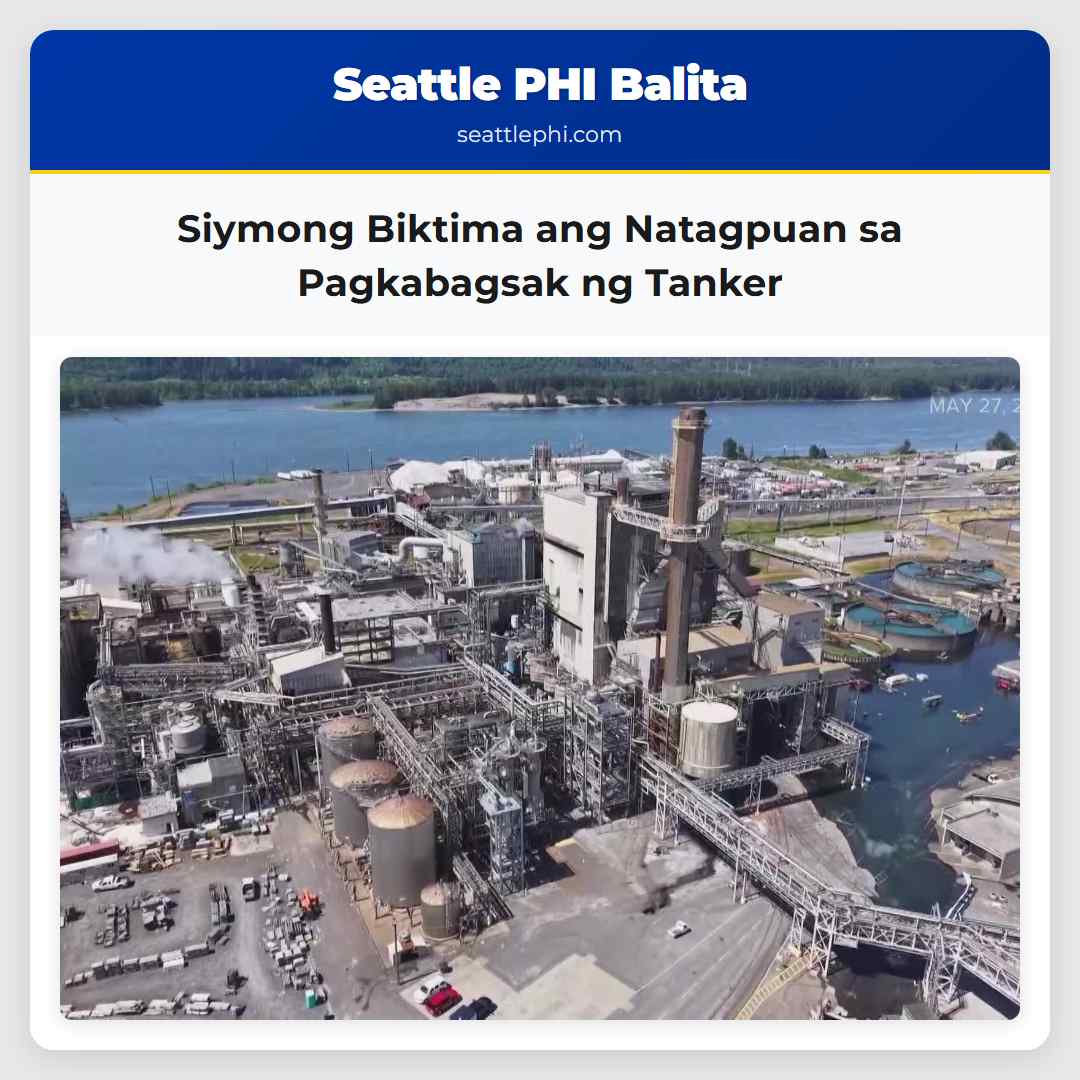 Siymong Biktima ang Natagpuan sa Pagkabagsak ng Tanker