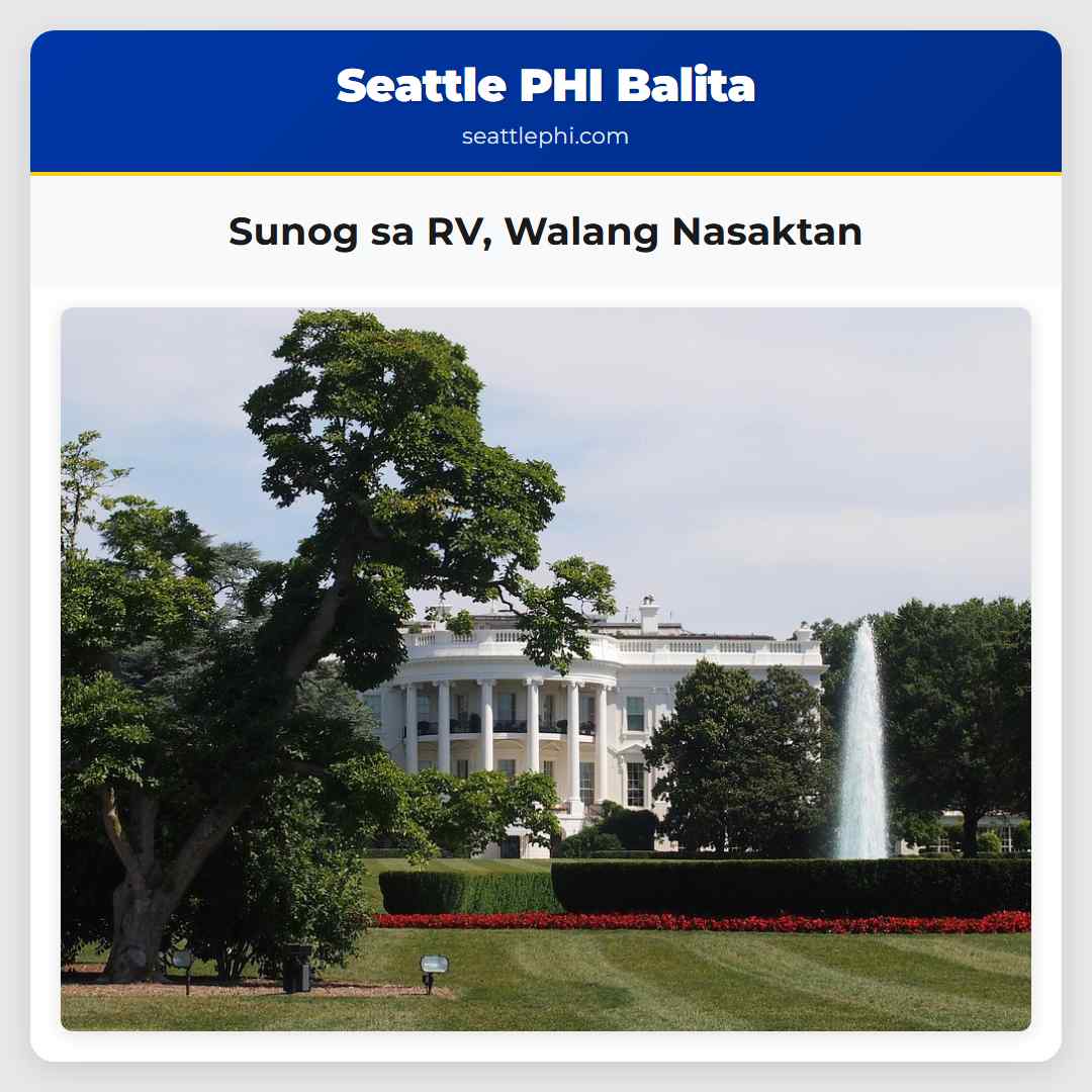 Sunog sa RV, Walang Nasaktan
