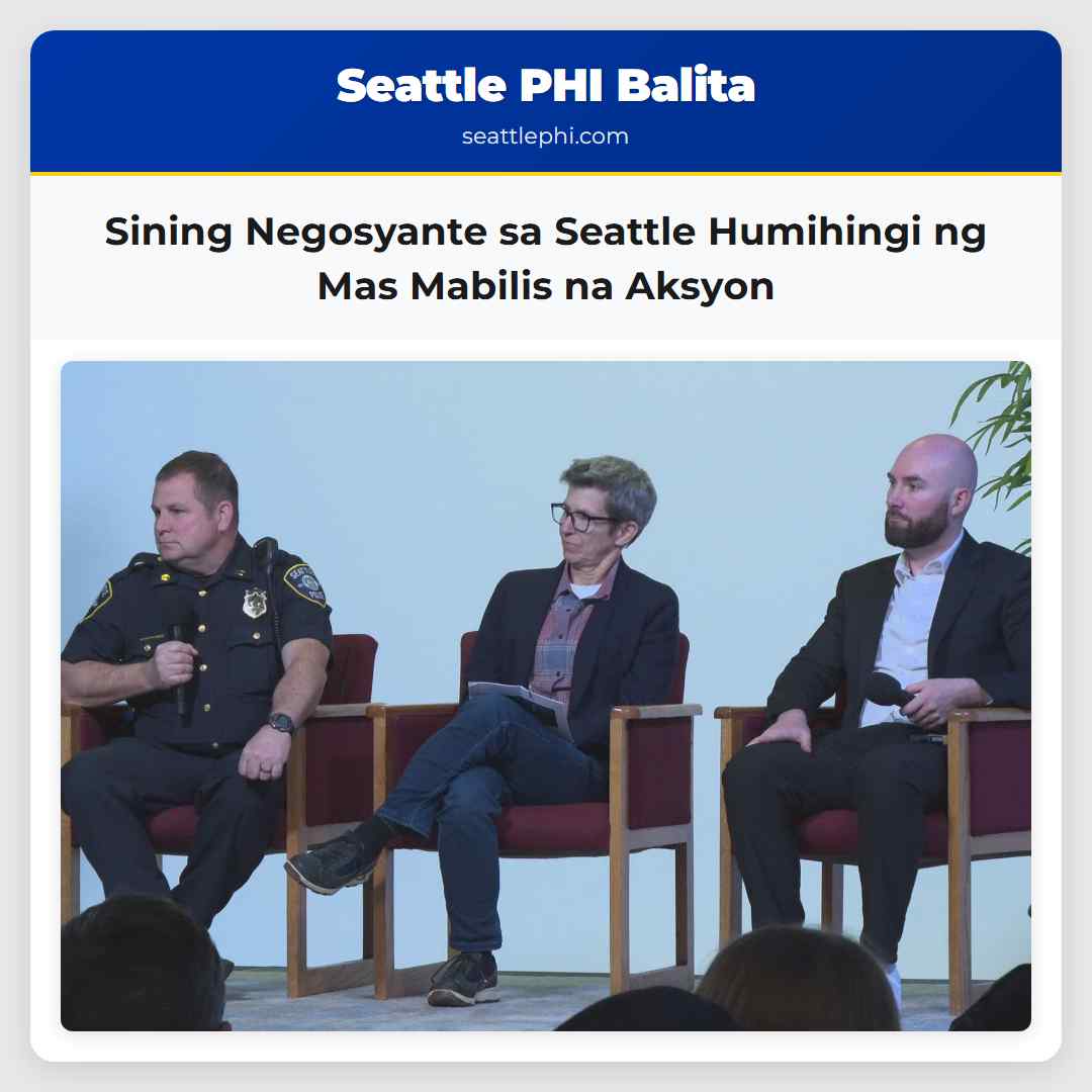 Sining Negosyante sa Seattle Humihingi ng Mas Mabilis na Aksyon