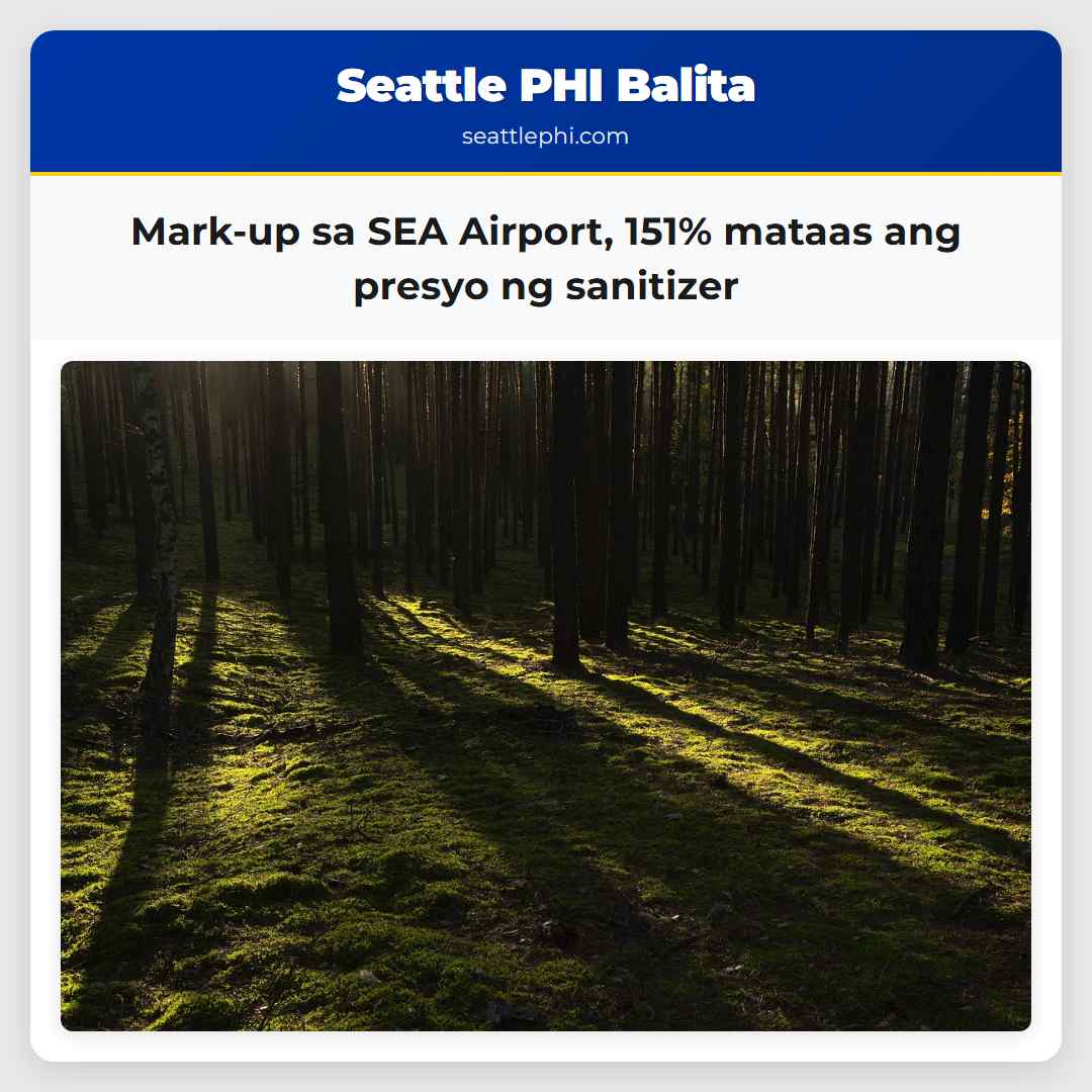 Mark-up sa SEA Airport 151% mataas ang presyo ng sanitizer
