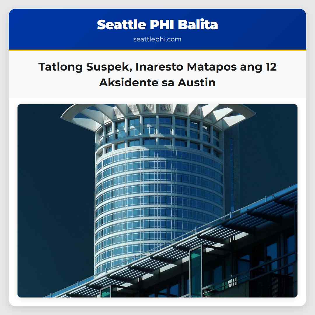Tatlong Suspek Inaresto Matapos ang 12 Aksidente sa Austin