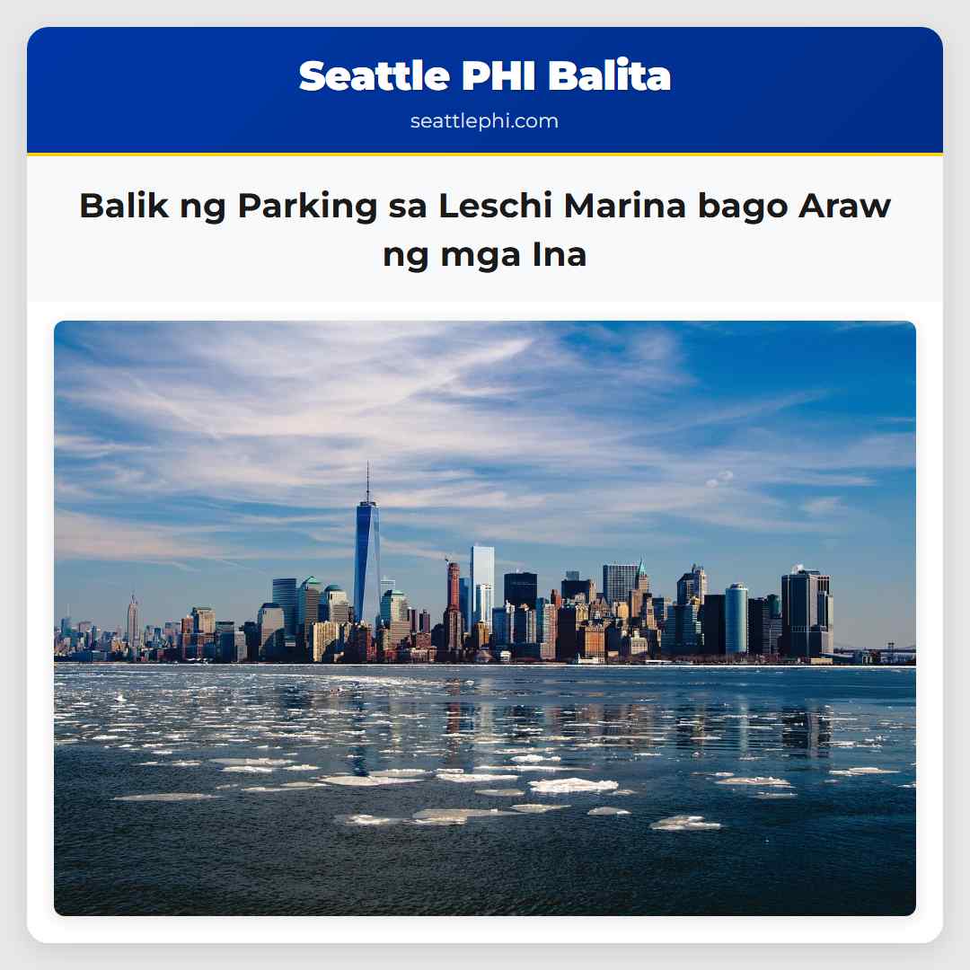 Balik ng Parking sa Leschi Marina bago Araw ng mga Ina