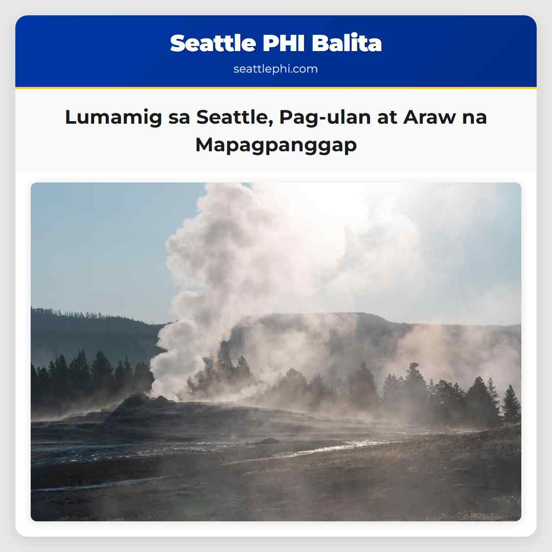Lumamig sa Seattle, Pag-ulan at Araw na