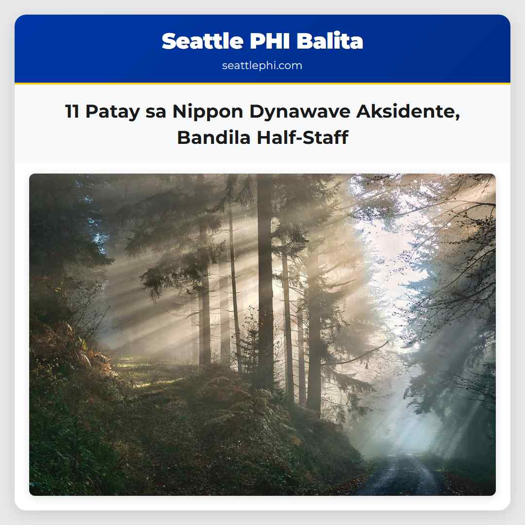11 Patay sa Nippon Dynawave Aksidente Bandila Half-Staff