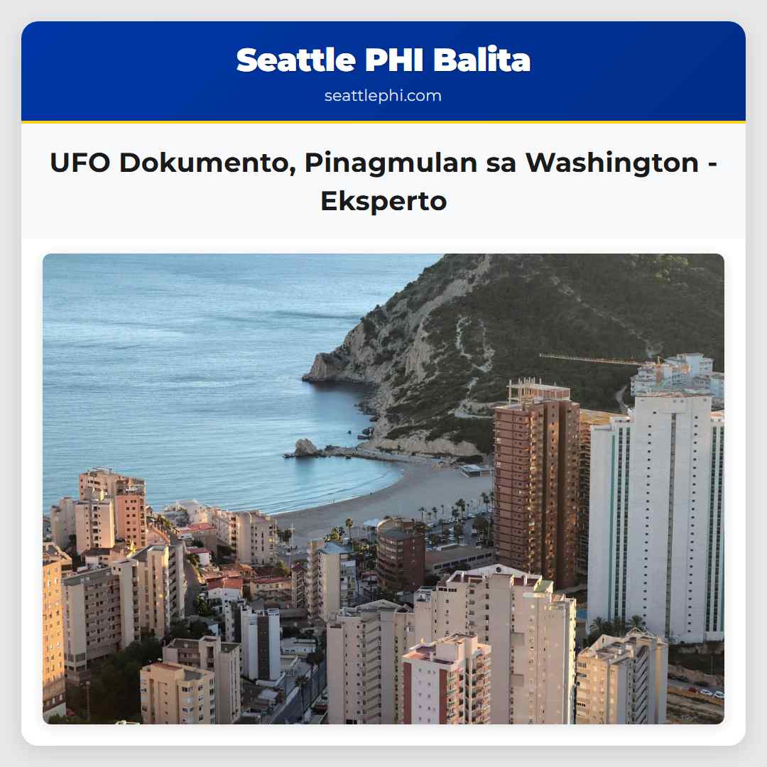 UFO Dokumento Pinagmulan sa Washington – Eksperto