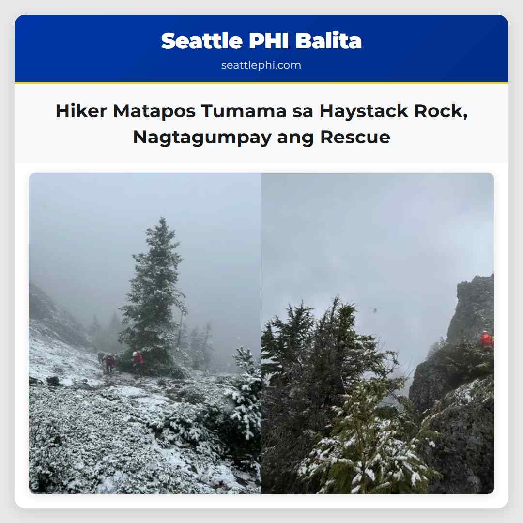 Hiker Matapos Tumama sa Haystack Rock Nagtagumpay ang Rescue