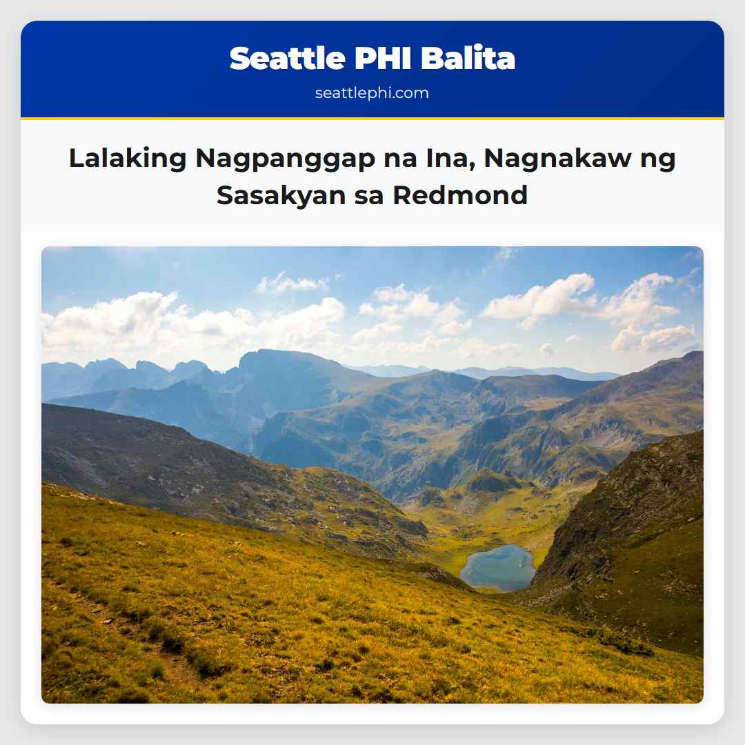 Lalaking Nagpanggap na Ina Nagnakaw ng Sasakyan sa Redmond