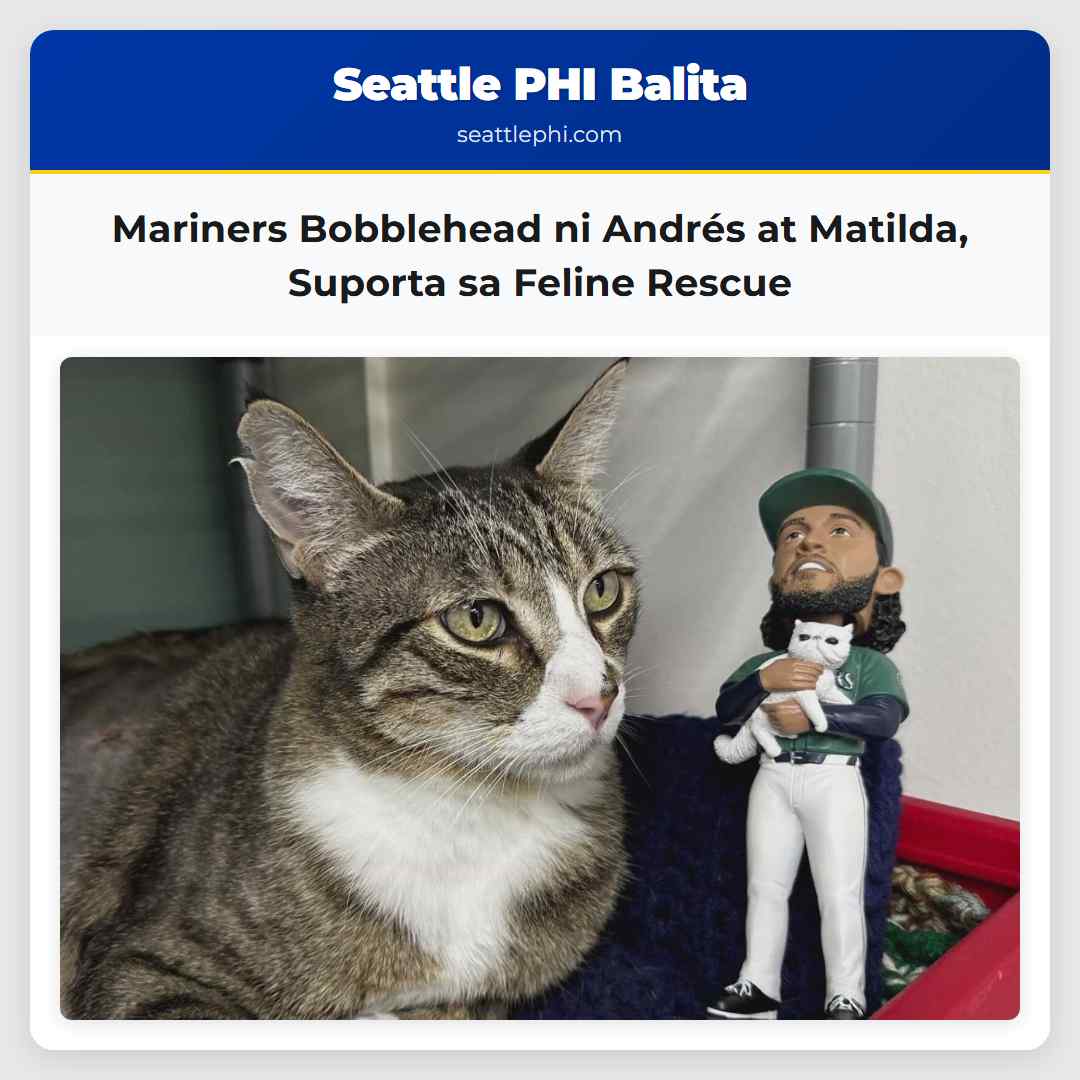 Mariners Bobblehead ni Andrés at Matilda Suporta sa Feline Rescue
