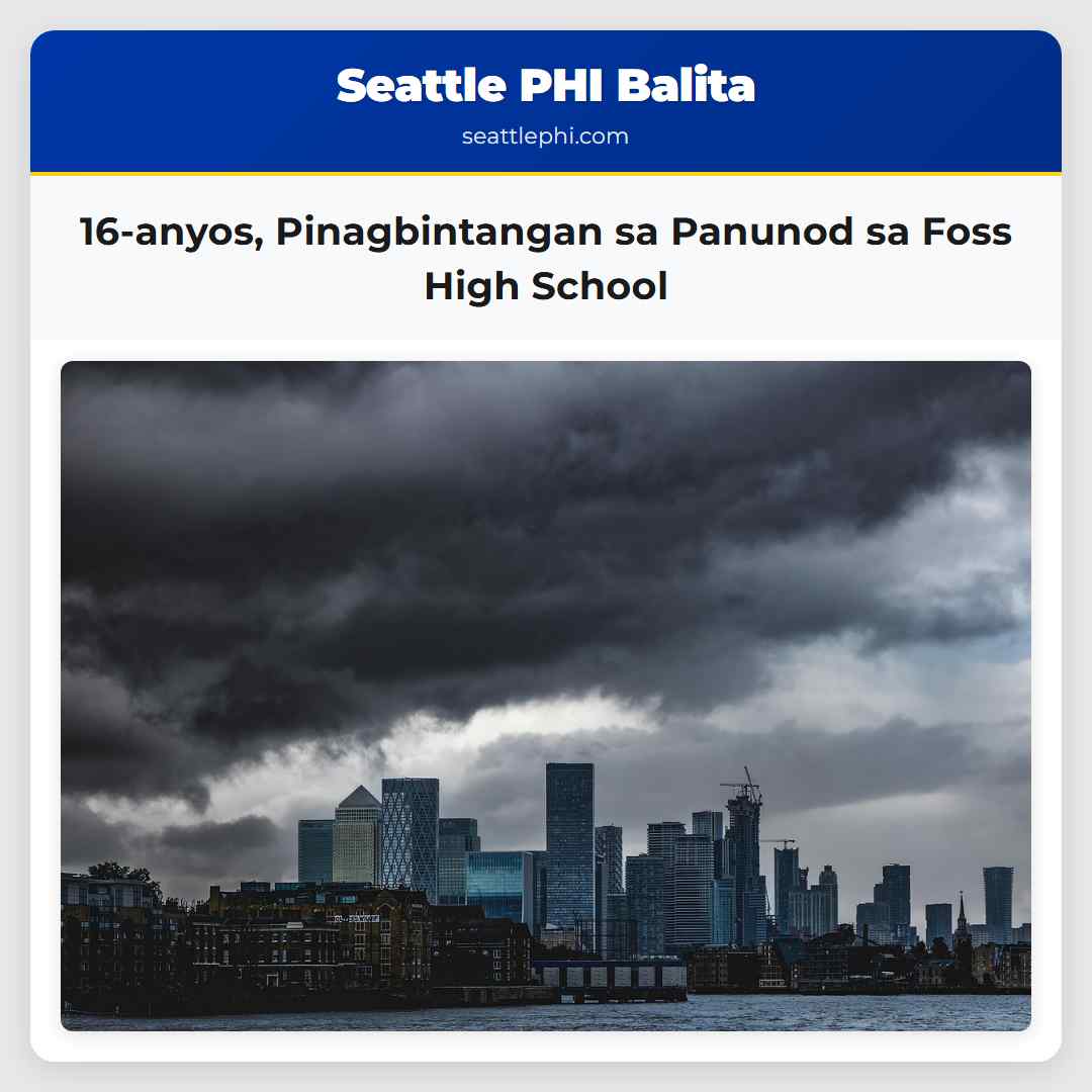 16-anyos, Pinagbintangan sa Panunod sa Foss High