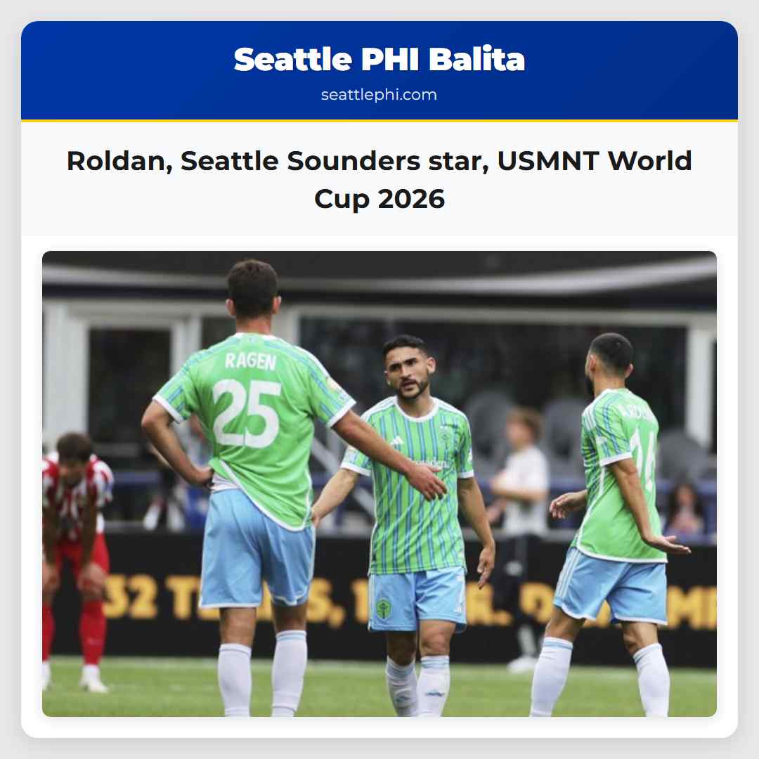 Roldan, Seattle Sounders star, USMNT World Cup