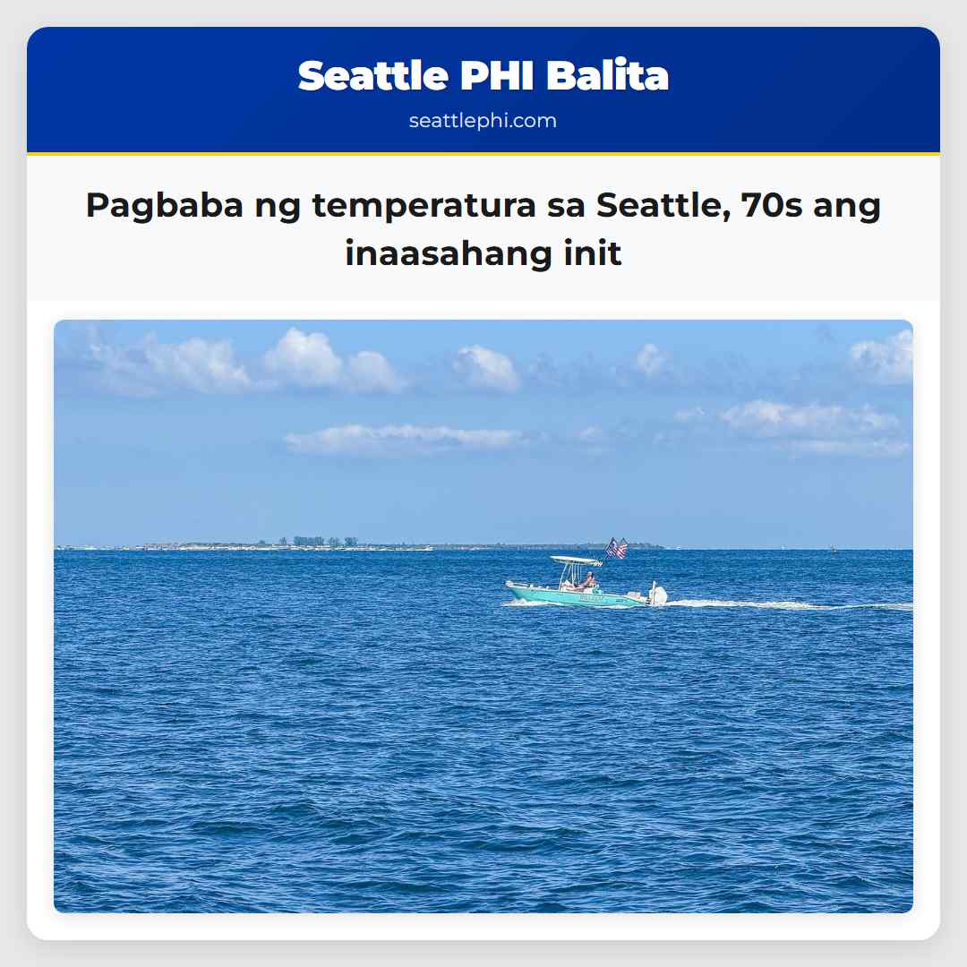 Pagbaba ng temperatura sa Seattle 70s ang inaasahang init