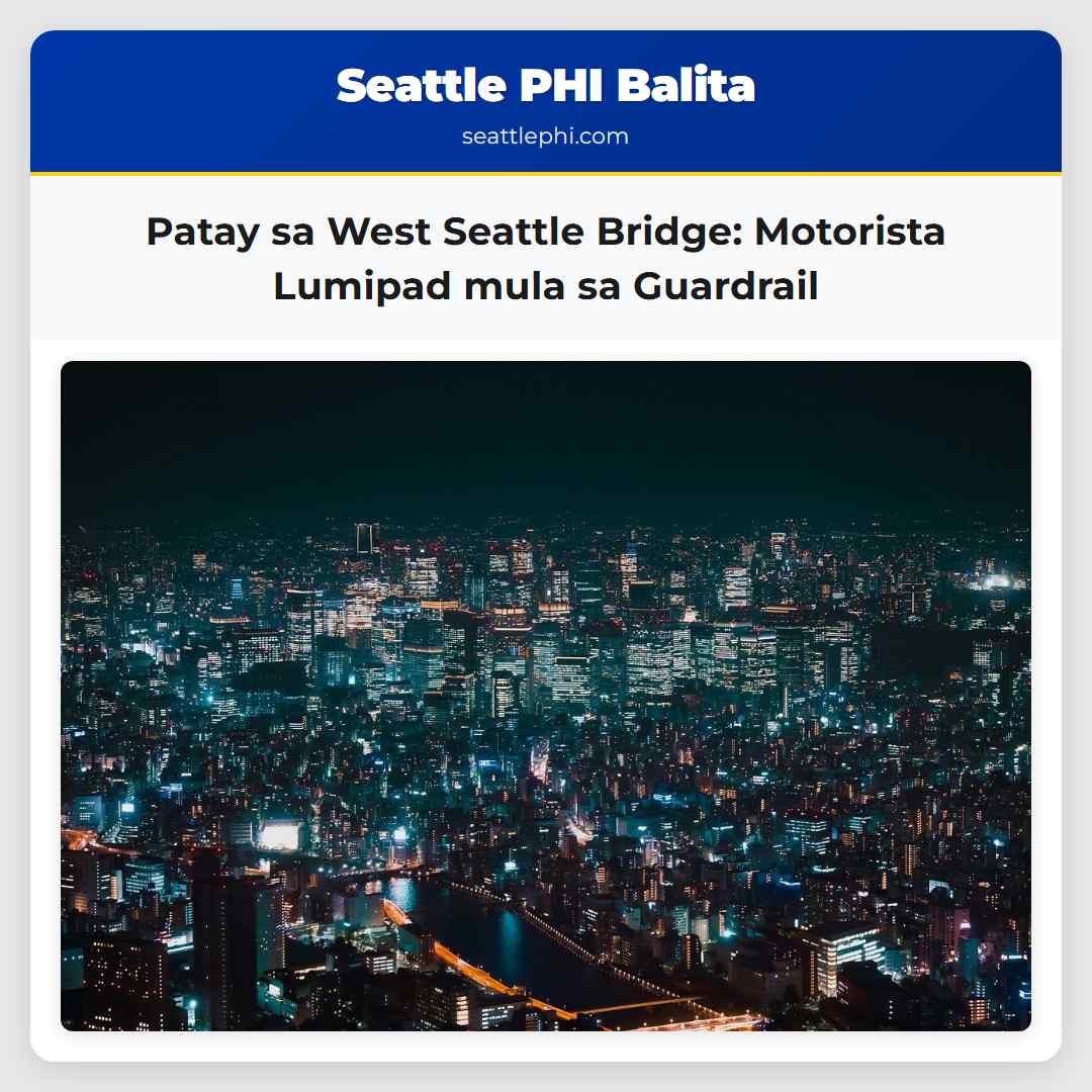 Patay sa West Seattle Bridge: Motorista Lumipad