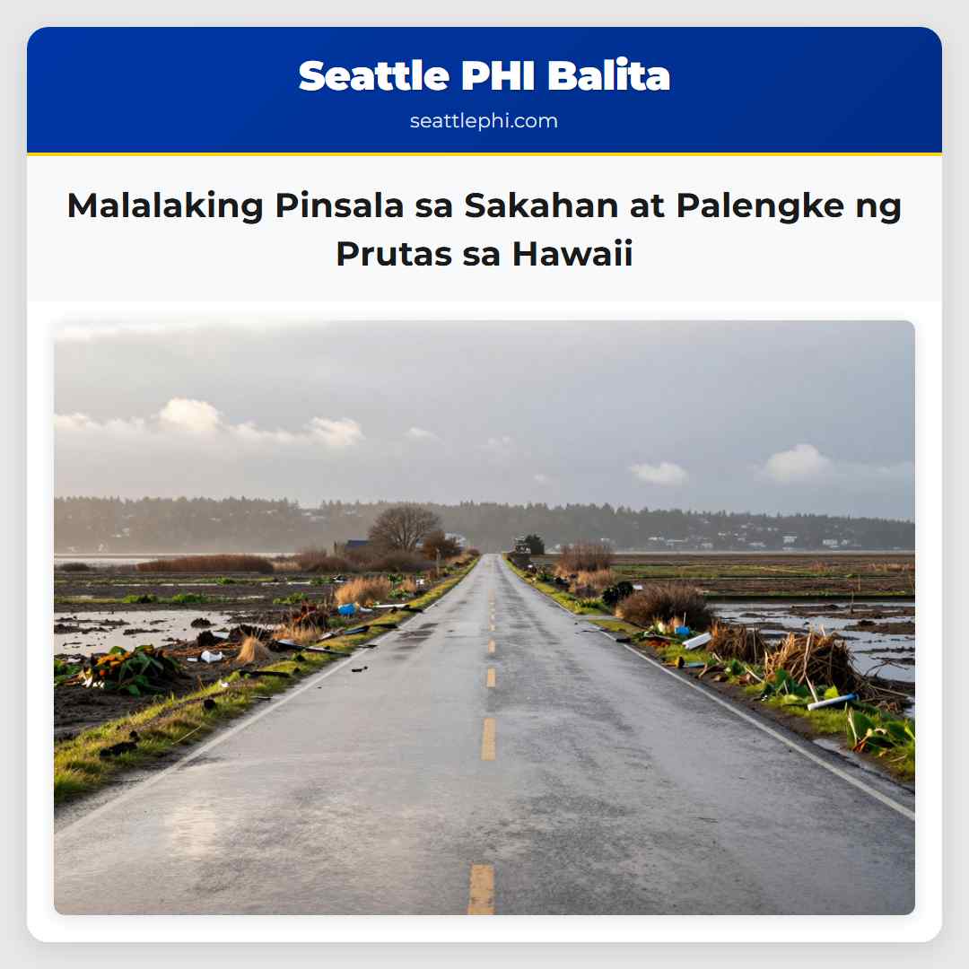 Malalaking Pinsala sa Sakahan at Palengke ng