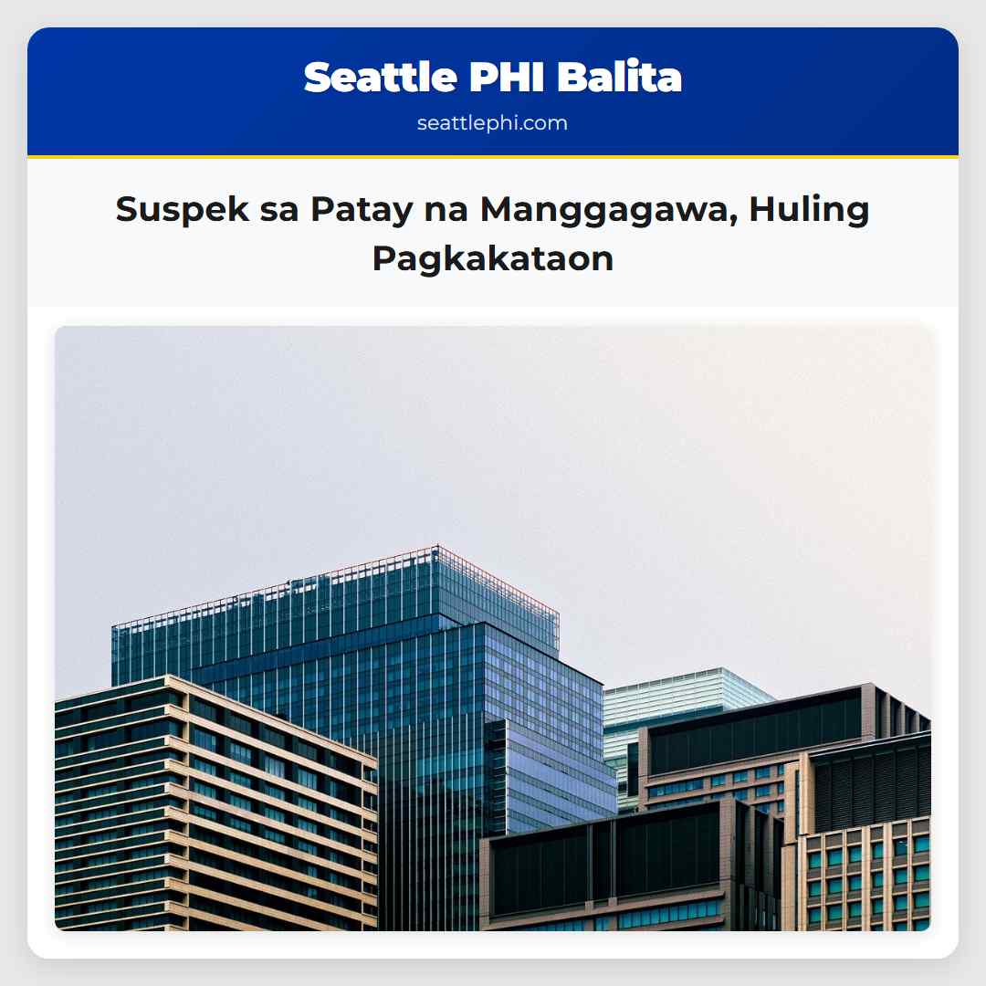 Suspek sa Patay na Manggagawa Huling Pagkakataon