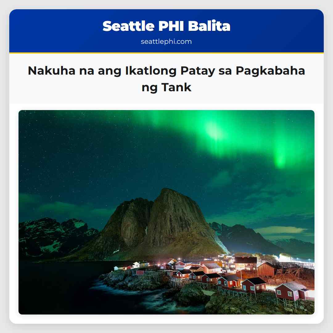 Nakuha na ang Ikatlong Patay sa Pagkabaha ng Tank