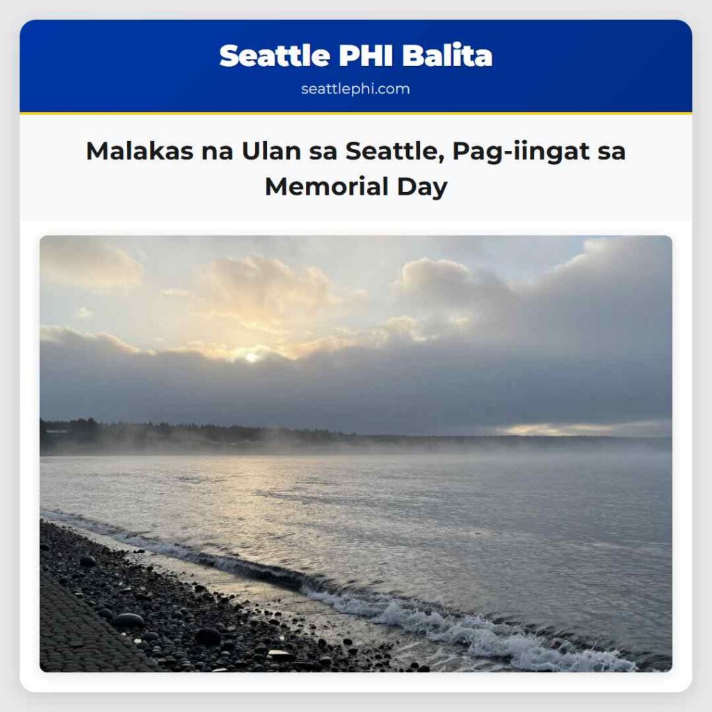 Malakas na Ulan sa Seattle, Pag-iingat sa