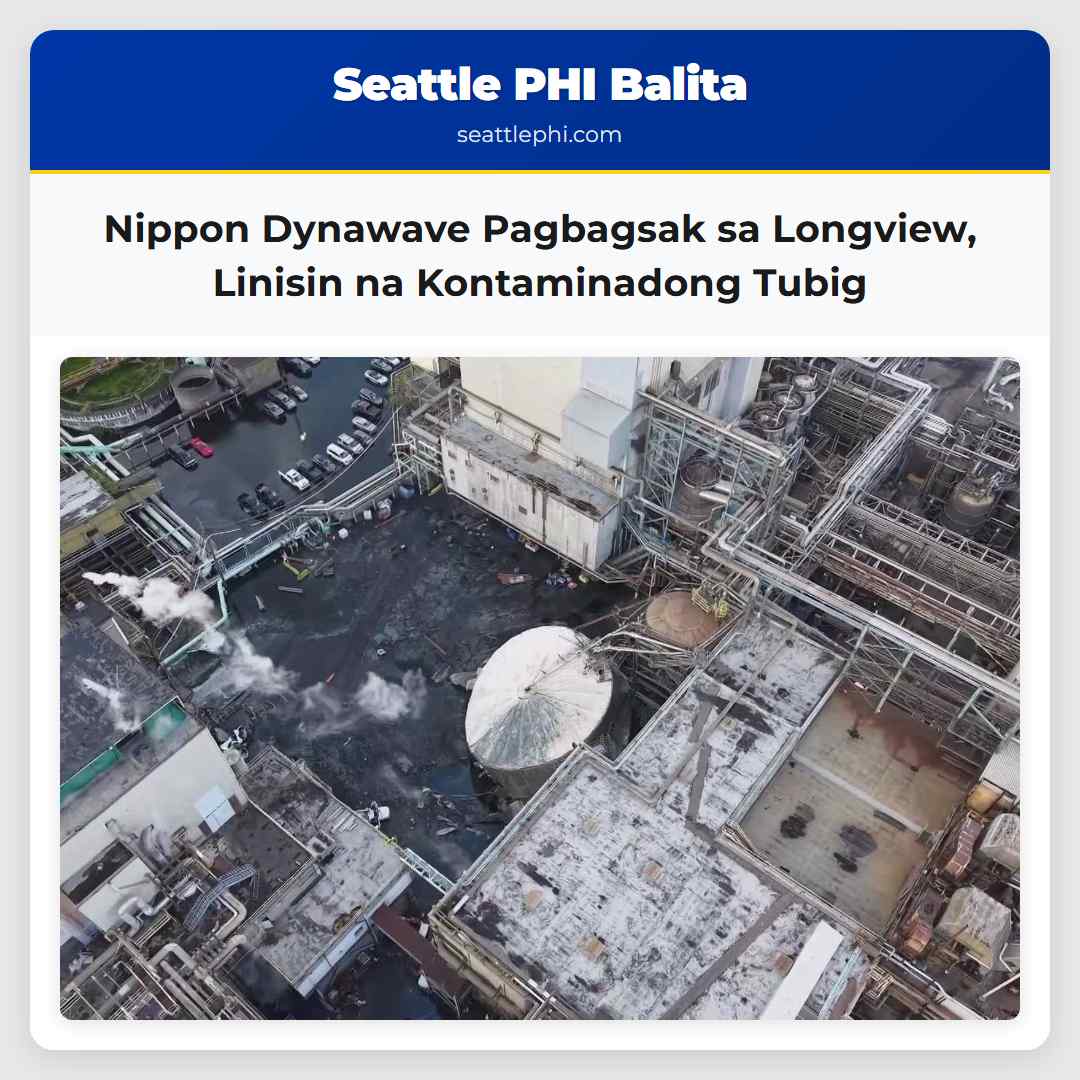 Nippon Dynawave Pagbagsak sa Longview Linisin na Kontaminadong Tubig