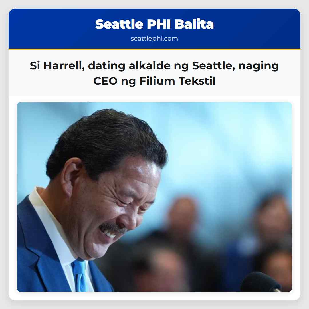 Si Harrell dating alkalde ng Seattle naging CEO ng Filium Tekstil