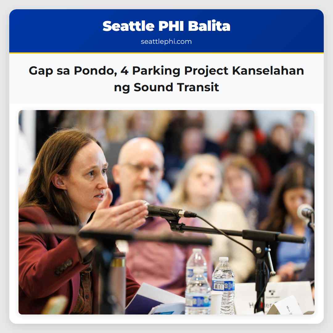 Gap sa Pondo 4 Parking Project Kanselahan ng Sound Transit