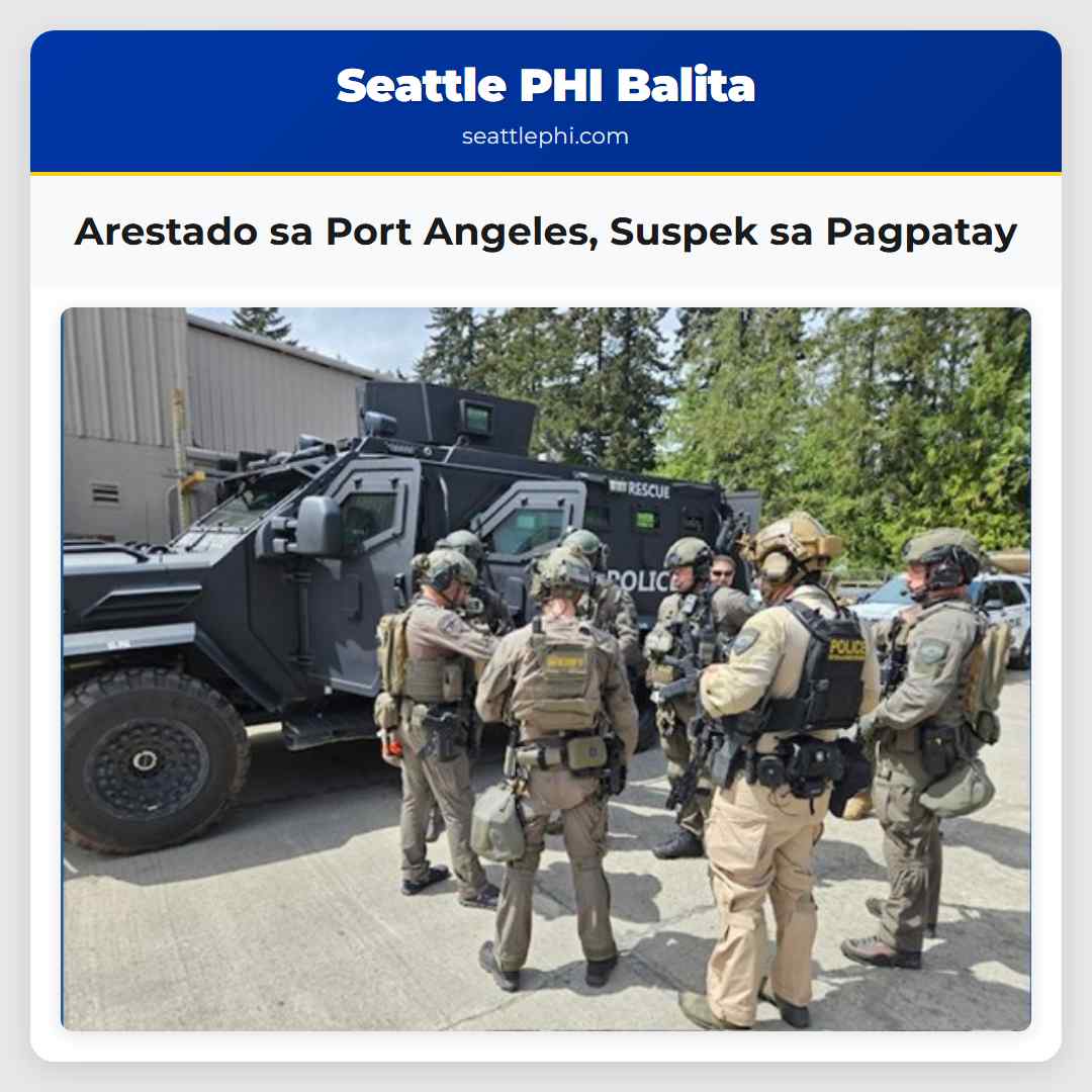 Arestado sa Port Angeles Suspek sa Pagpatay