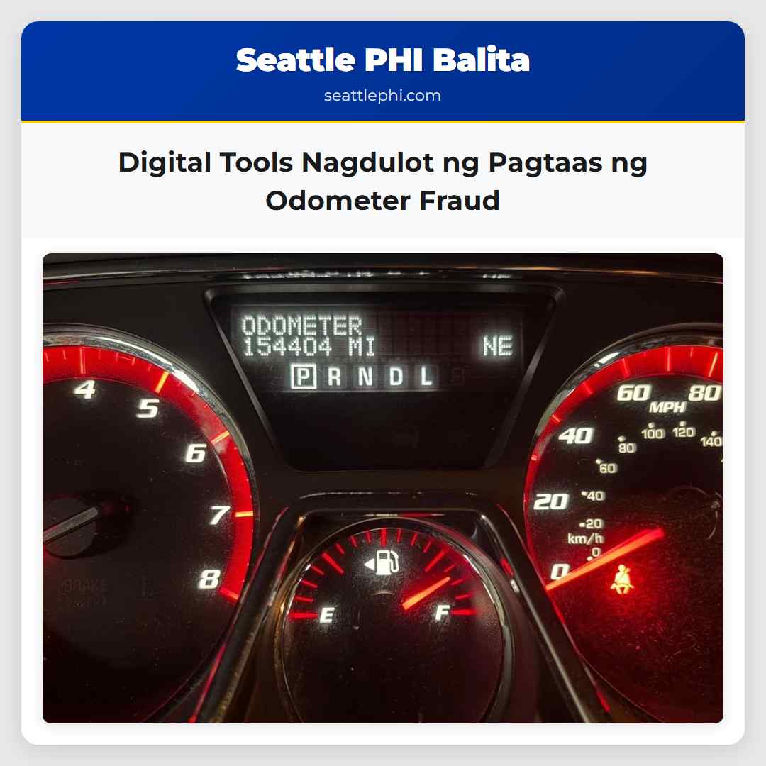 Digital Tools Nagdulot ng Pagtaas ng Odometer Fraud