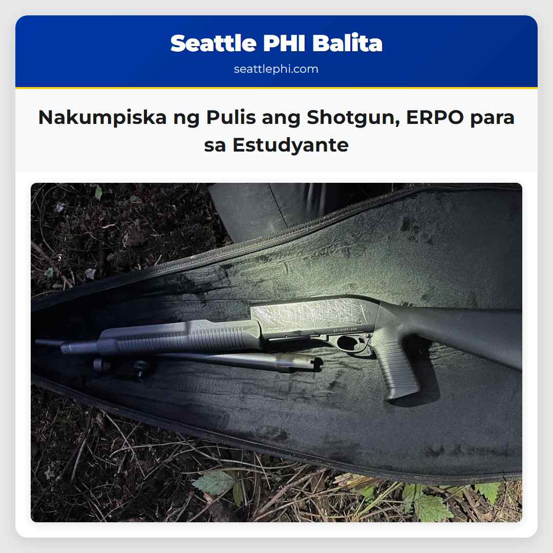 Nakumpiska ng Pulis ang Shotgun, ERPO para sa