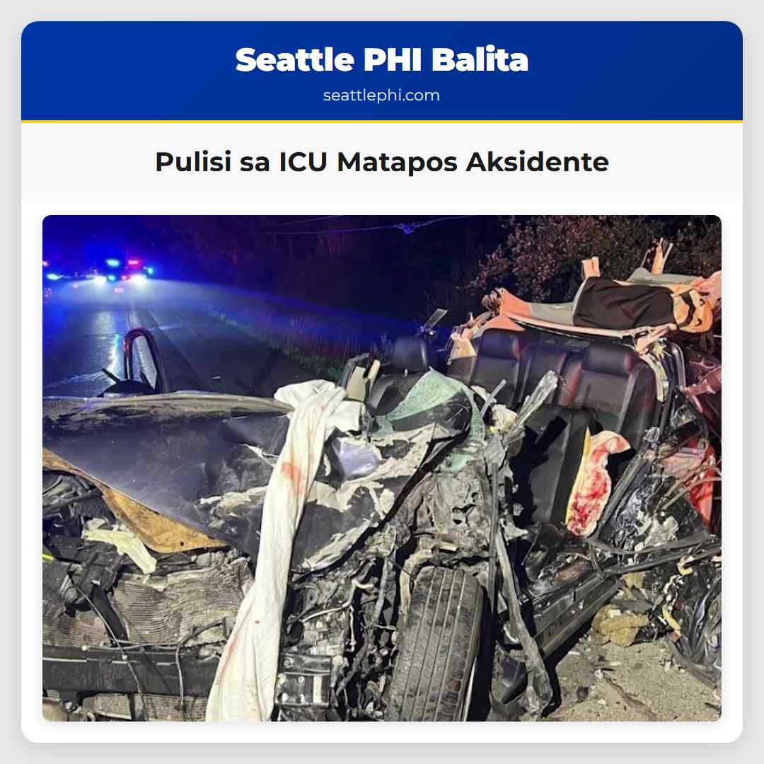 Pulisi sa ICU Matapos Aksidente