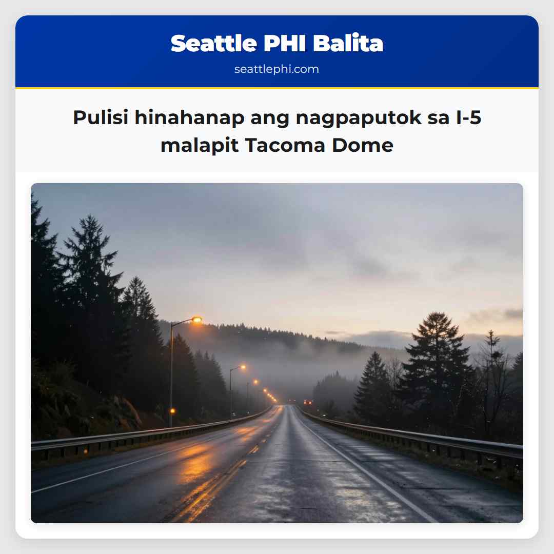 Pulisi hinahanap ang nagpaputok sa I-5 malapit Tacoma Dome