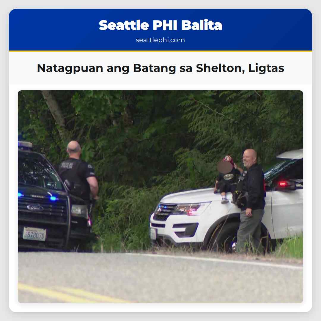 Natagpuan ang Batang sa Shelton Ligtas