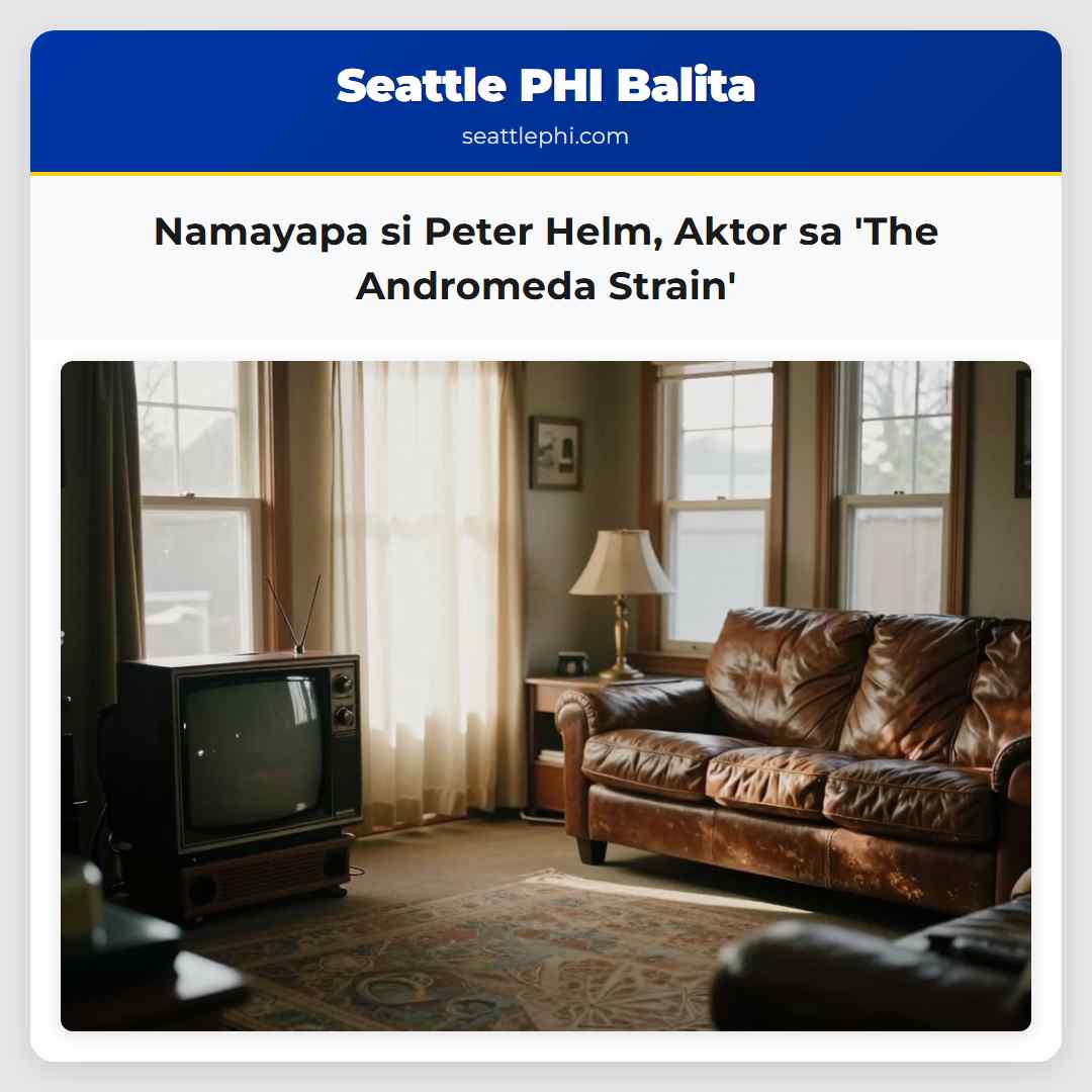Namayapa si Peter Helm Aktor sa The Andromeda Strain