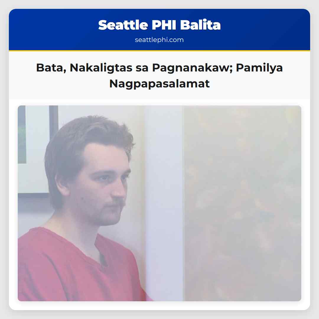 Bata, Nakaligtas sa Pagnanakaw; Pamilya